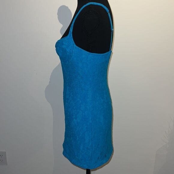 Urban Outfitters Blue Lace Mini Dress - Picture 4 of 7